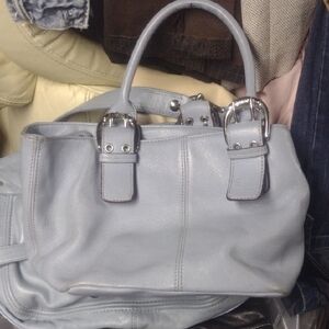 Elegant Gray Handbag